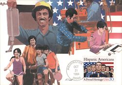 Hispanic Americans Postcard