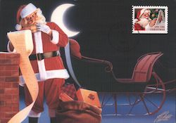 Santa's Legendary List Postcard