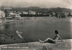 La spiaggia - the beach Postcard