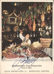 Restaurante Los Caracoles - Calle Escudillers, 14 Barcelona, Spain Postcard Postcard Postcard