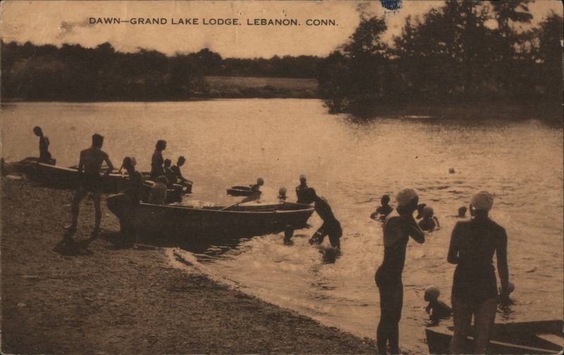 Dawn, Grand Lake Lodge Lebanon, CT Postcard