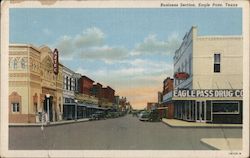 Business Section Eagle Pass, TX Postcard Postcard Postcard