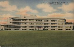 Coffeyville Memorial Hospital Kansas Postcard Postcard Postcard