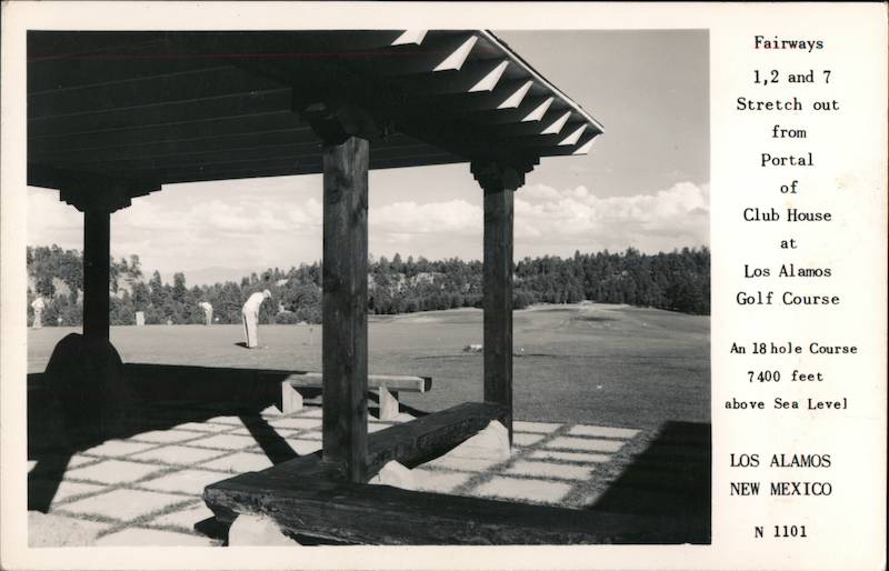 Los Alamos Golf Course New Mexico Postcard