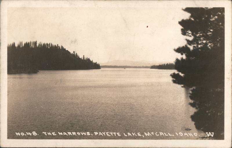 The Narrows - Payette Lake McCall, ID Postcard