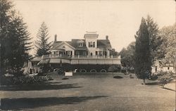 Three Story Home With First Floor Awnings and Second Floor Wrap Around Deck Nyack, NY Postcard Postcard Postcard