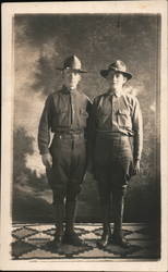 Two Soldiers Postcard