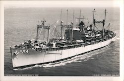 USS Everglades (AD-24) Ships Postcard Postcard Postcard