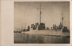 USS Flusser - DD-289 Ships Postcard Postcard Postcard