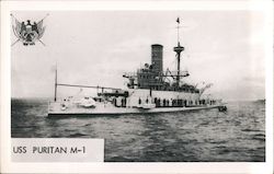 USS Puritan M-1 Postcard