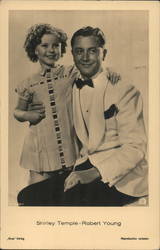 Shirley Temple and Robert Young Actors Verboten Postcard Postcard Postcard