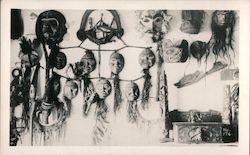 Tribal masks, Alaska or Pacific Northwest Postcard