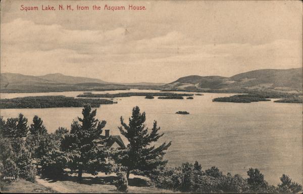 Squam Lake from the Asquam House Holderness, NH Postcard