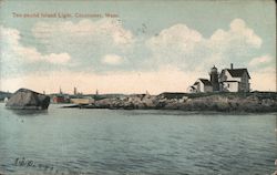 Ten Pound Island Light Gloucester, MA Postcard Postcard Postcard