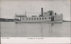 Steamer W.G.Butman Steamers Miller Postcard Postcard Postcard