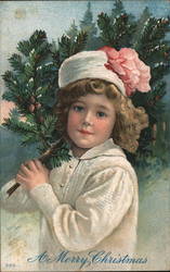 A Merry Christmas Children Postcard Postcard Postcard