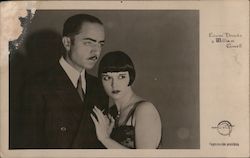 William Powell and Louise Brooks Actors Postcard Postcard Postcard