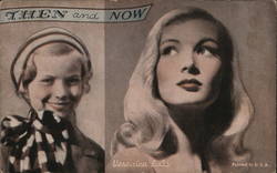 Veronica Lake Actresses Postcard Postcard Postcard