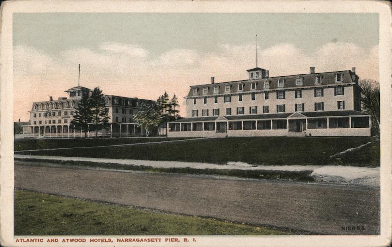 Royalty Free Image - Atlantic and Atwood Hotels Narragansett Pier, RI ...