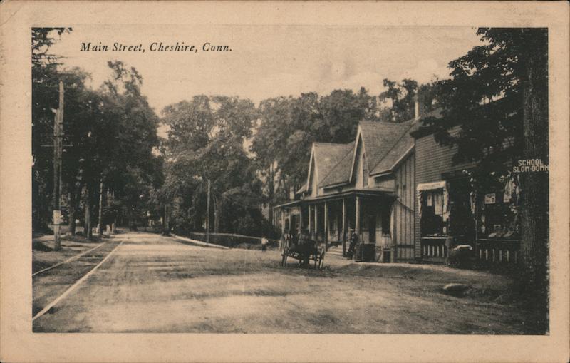 Main Street Cheshire CT Postcard   Card01022 Fr 