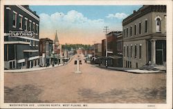 Washington Avenue, Looking North Postcard