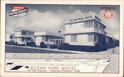 Ocean Park Motel Postcard