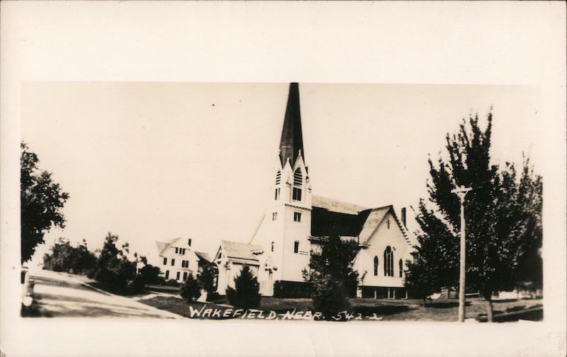 Salem Lutheran Church Wakefield, NE Postcard