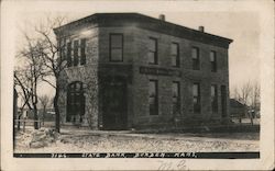 View of State Bank Burden, KS Postcard Postcard Postcard