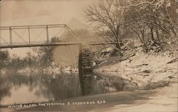 Winter Along the Verdigris River Neodesha, KS Postcard Postcard Postcard