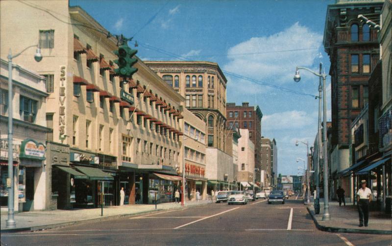 Main Street Bridgeport CT Postcard   Card00413 Fr 