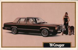 1981 Mercury Cougar Cars Postcard Postcard Postcard