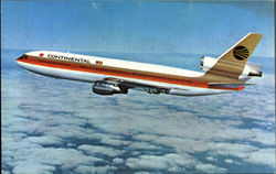 Continental Dc-10 Postcard