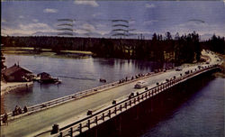 Fishing Across The Yellowstone River Postcard