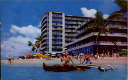 The Reef Hotel - On The Beach at Waikiki Postcard