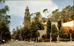 Plaza De Panama and California Tower Balboa Park Postcard