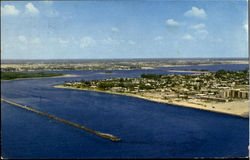 Aerial View Of The Palm Beach Inlet Florida Postcard Postcard