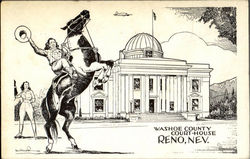 Washoe County Court House Reno, NV Postcard Postcard