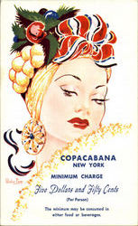 Jules Podell's Copabana 10 East Gith St New York City, NY Postcard Postcard