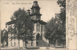 High School Montague, MI Postcard Postcard Postcard