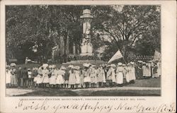 Chelmsford Center Monument Decoration Day May 30 1906 Massachusetts Postcard Postcard Postcard