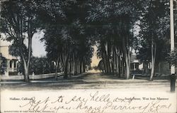 South Street West from Monterey Postcard