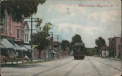 Looking Along Main Street Macedon, NY Postcard Postcard Postcard