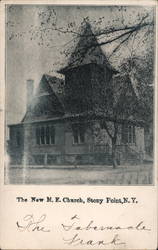 The New M. E. Church Stony Point, NY Postcard Postcard Postcard