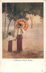 A Mandalay Belle, Burma Postcard