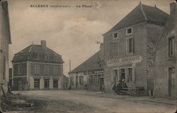 Allerey (Saone-et-Loire) - La Place Postcard