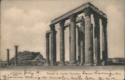 Athenes - Temple de Jupiter Olympien Postcard