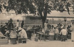 Chinese Taking Meals Singapore, Singapore Southeast Asia Postcard Postcard Postcard