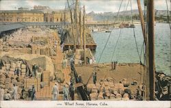 Wharf Scene Havana, Cuba Postcard Postcard Postcard