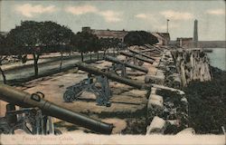 Parapet, Fortress Cabaña Havana, Cuba Postcard Postcard Postcard