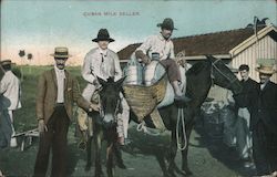 Cuban Milk Seller Postcard